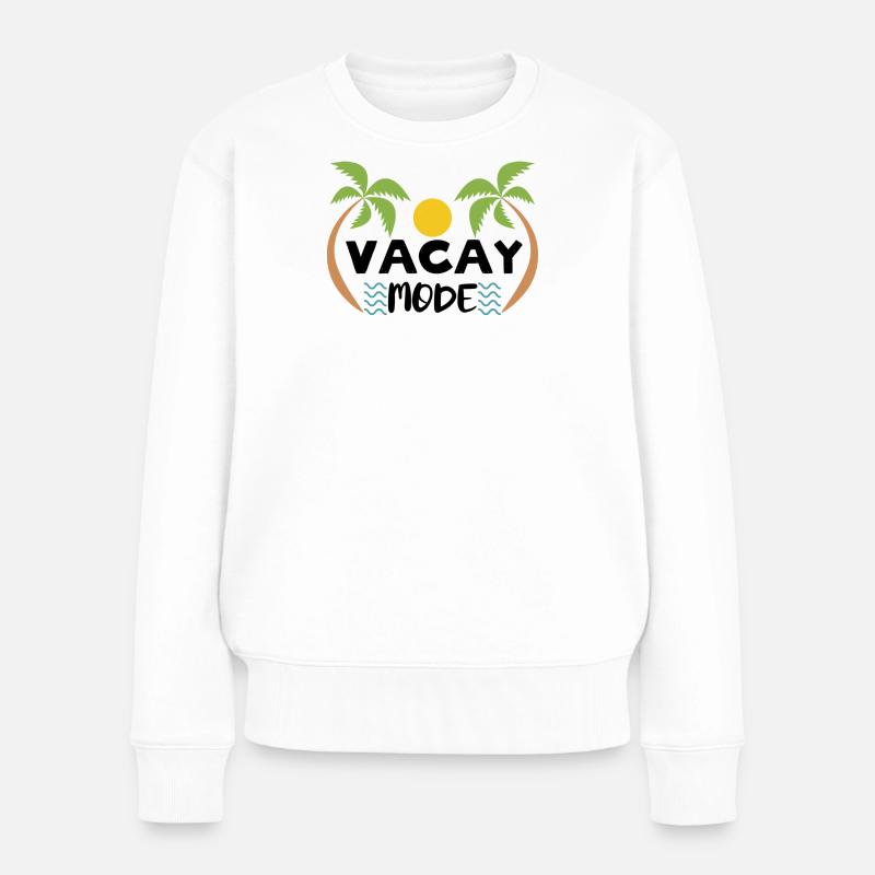 T-shirt évasion tropical - Pull Premium bio Femme - blanc