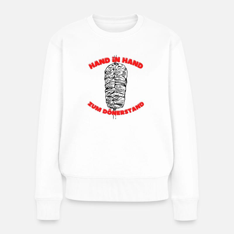 kebab - Frauen Premium Bio Pullover - Weiß