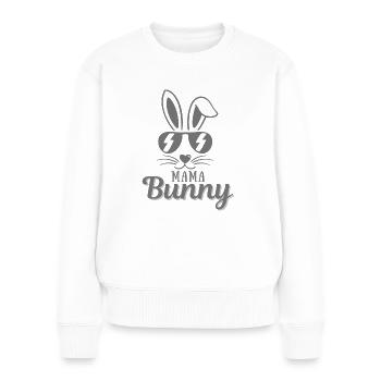 Mama Hase, Stolze Mama - Frauen Premium Bio Pullover - Weiß - Vorne - Julia (174cm)