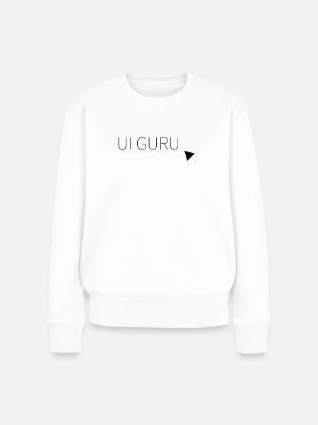 UI Guru - Frauen Premium Bio Pullover - Weiß