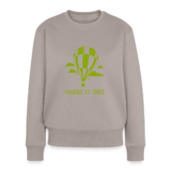 Ballons de montgolfières - Pull Premium bio Femme - taupe - Devant - Julia (174cm)