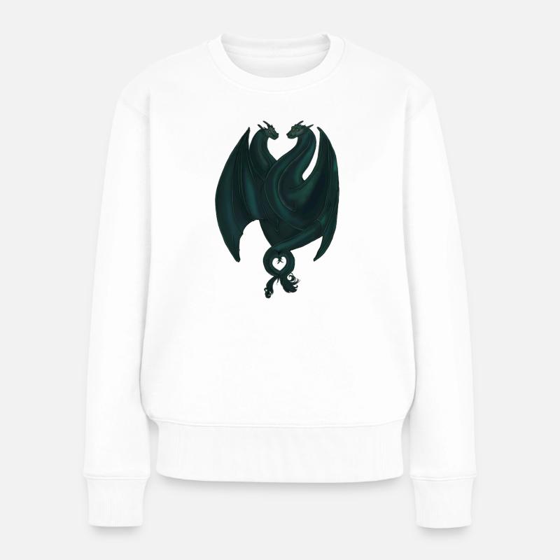 L’amour du dragon - Pull Premium bio Femme - blanc