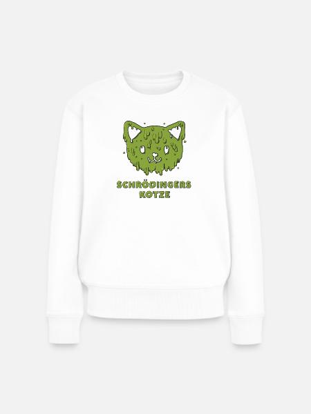 Schrödingers Kotze - Frauen Premium Bio Pullover - Weiß