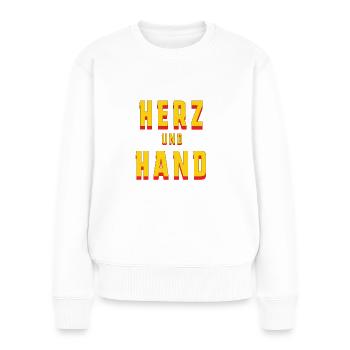 Gesellen Geselle Gesellenbrief Prüfung Handwerker - Frauen Premium Bio Pullover - Weiß - Vorne - Julia (174cm)