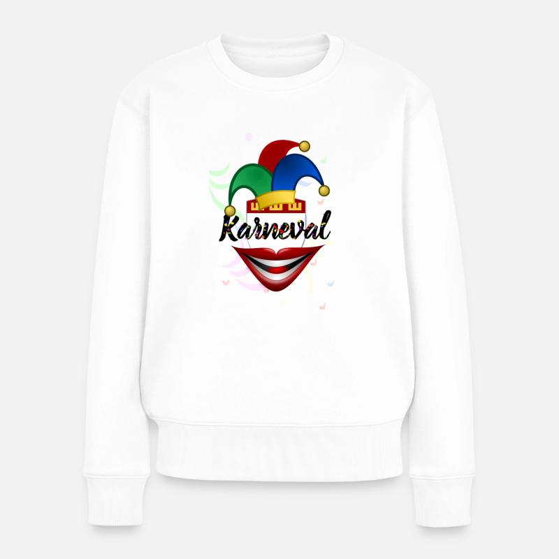 Karneval - Frauen Premium Bio Pullover - Weiß