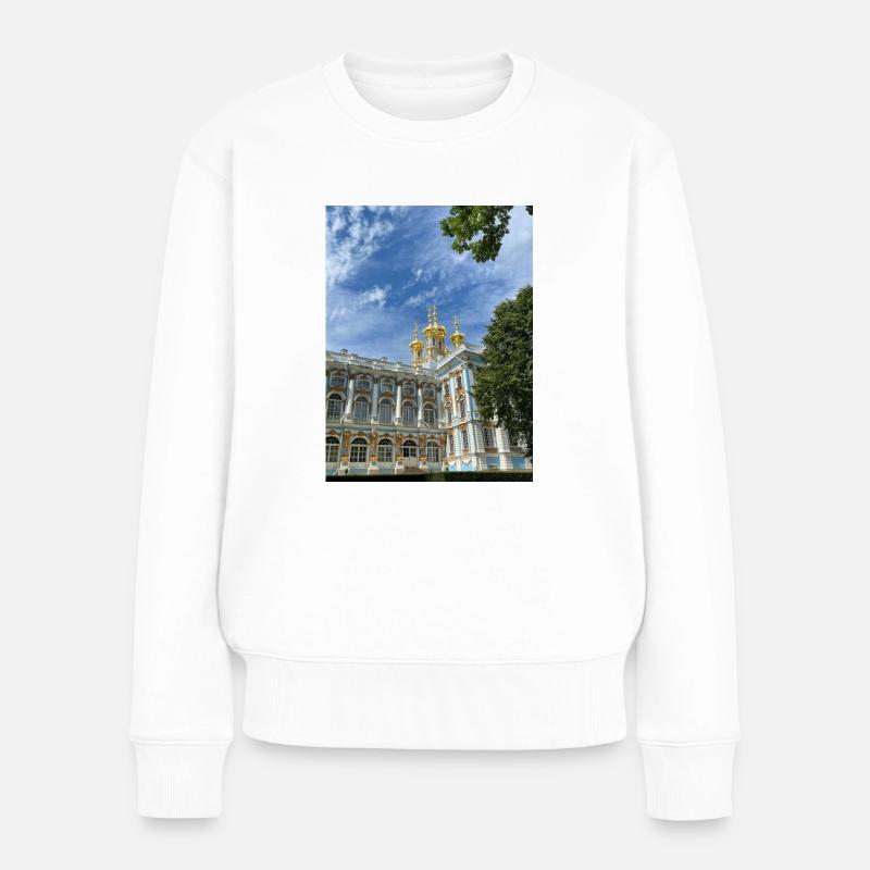 Russland - Frauen Premium Bio Pullover - Weiß
