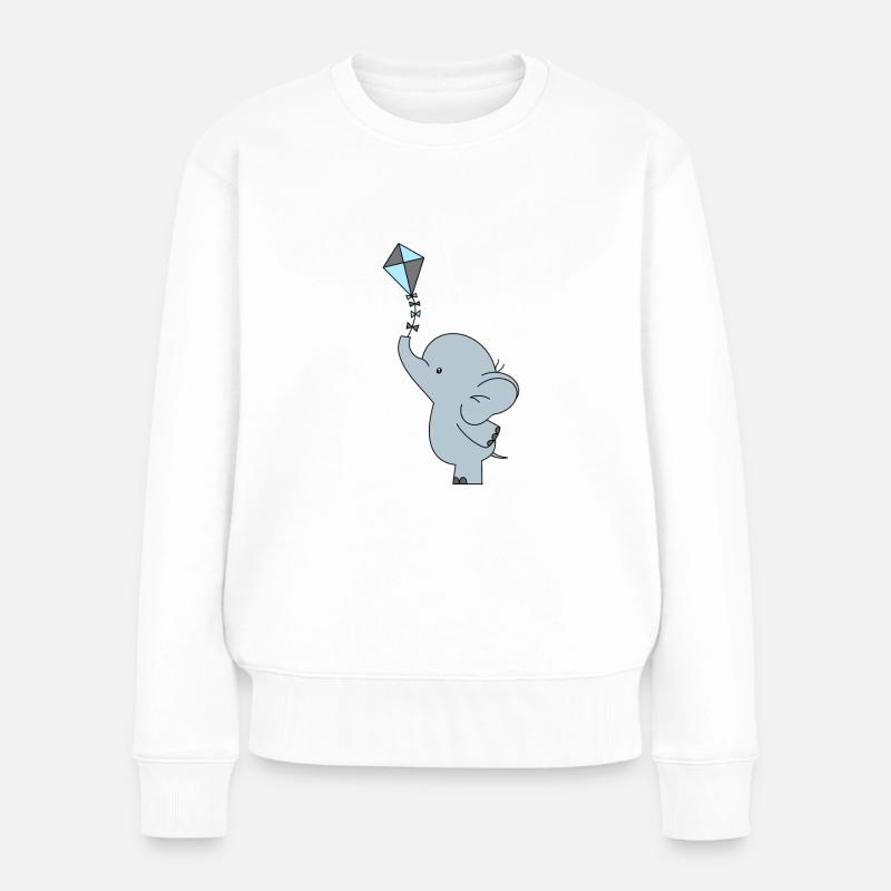 Baby blau💙💙💙 - Frauen Premium Bio Pullover - Weiß