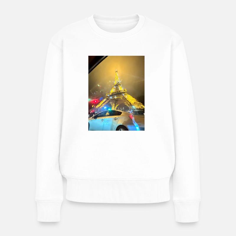 My Design - Frauen Premium Bio Pullover - Weiß