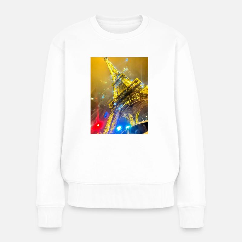 My Design - Frauen Premium Bio Pullover - Weiß