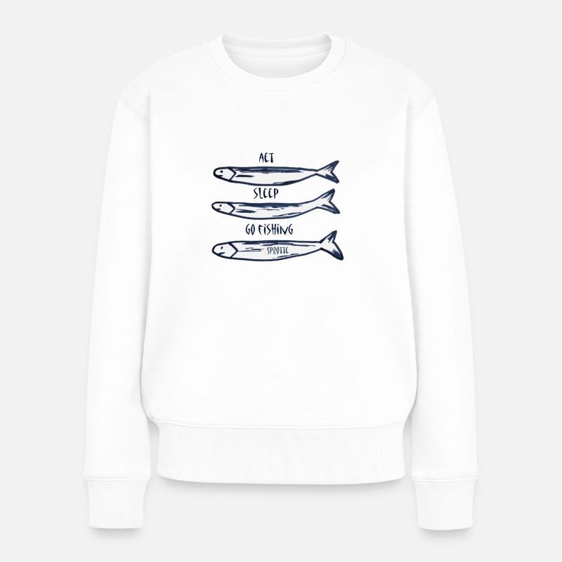 Sprats, design, cadeau, cool, chic, tendance, humour, - Pull Premium bio Femme - blanc