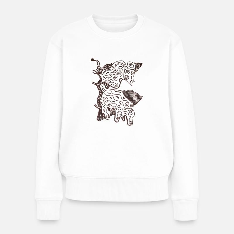 Papillon - Pull Premium bio Femme - blanc