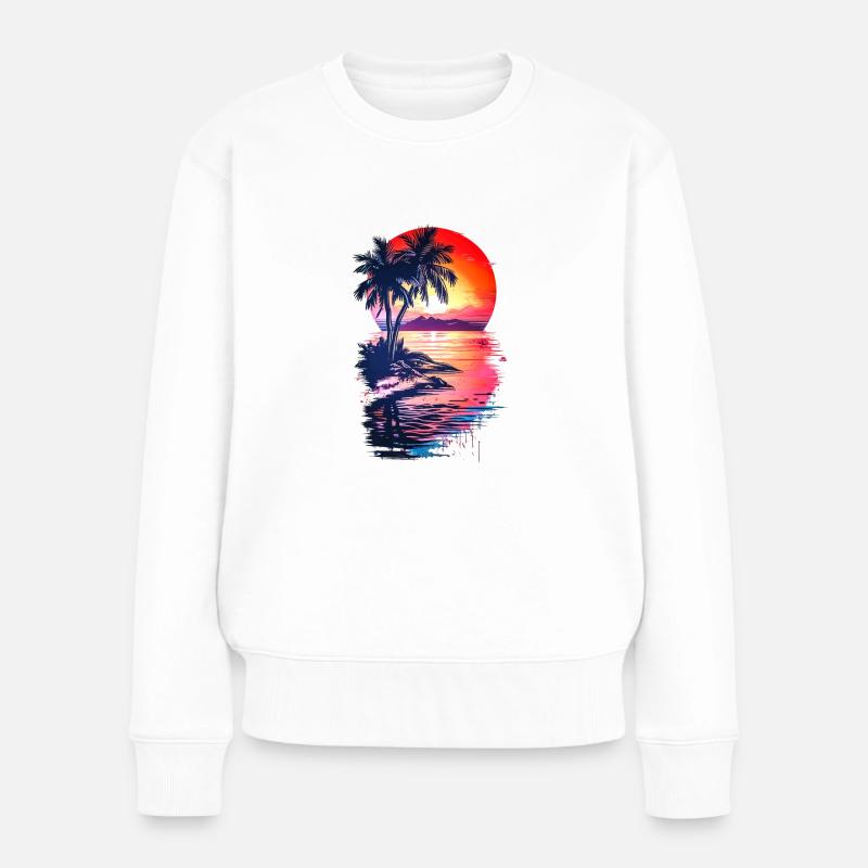 Mein Lieblingsplatz - Frauen Premium Bio Pullover - Weiß