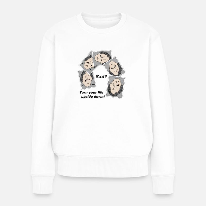 TurnYourLife black - Frauen Premium Bio Pullover - Weiß