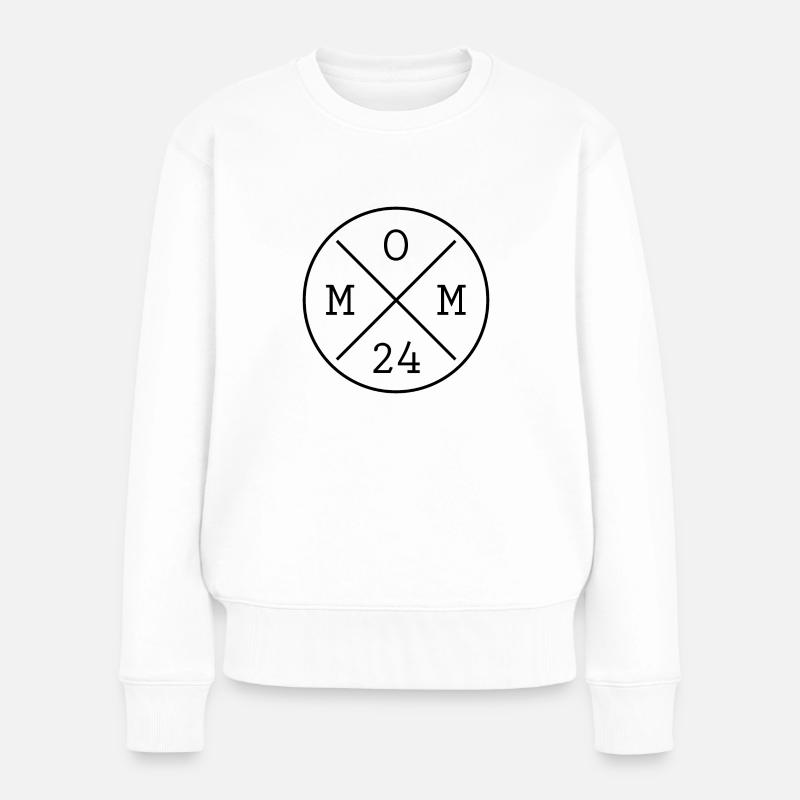 Mama 2024 Mutter Schwangerschaft Geburt Geschenk - Frauen Premium Bio Pullover - Weiß