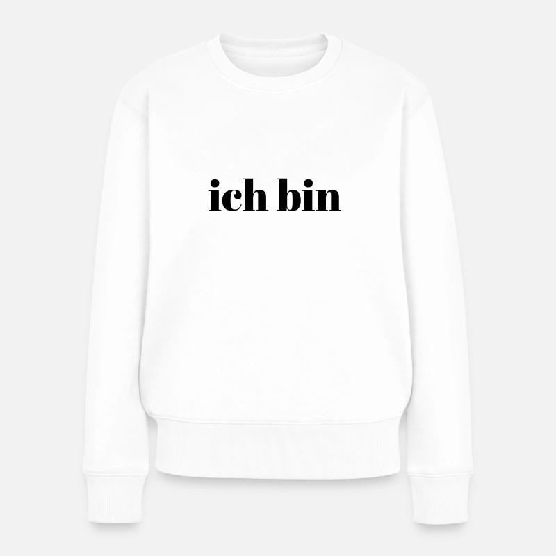 ICH BIN DANKBAR - Frauen Premium Bio Pullover - undefined