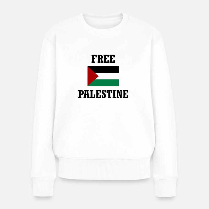 Palestine libre - Pull Premium bio Femme - blanc
