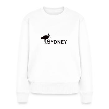 Bin Chicken Sydney - Frauen Premium Bio Pullover - Weiß - Vorne - Julia (174cm)