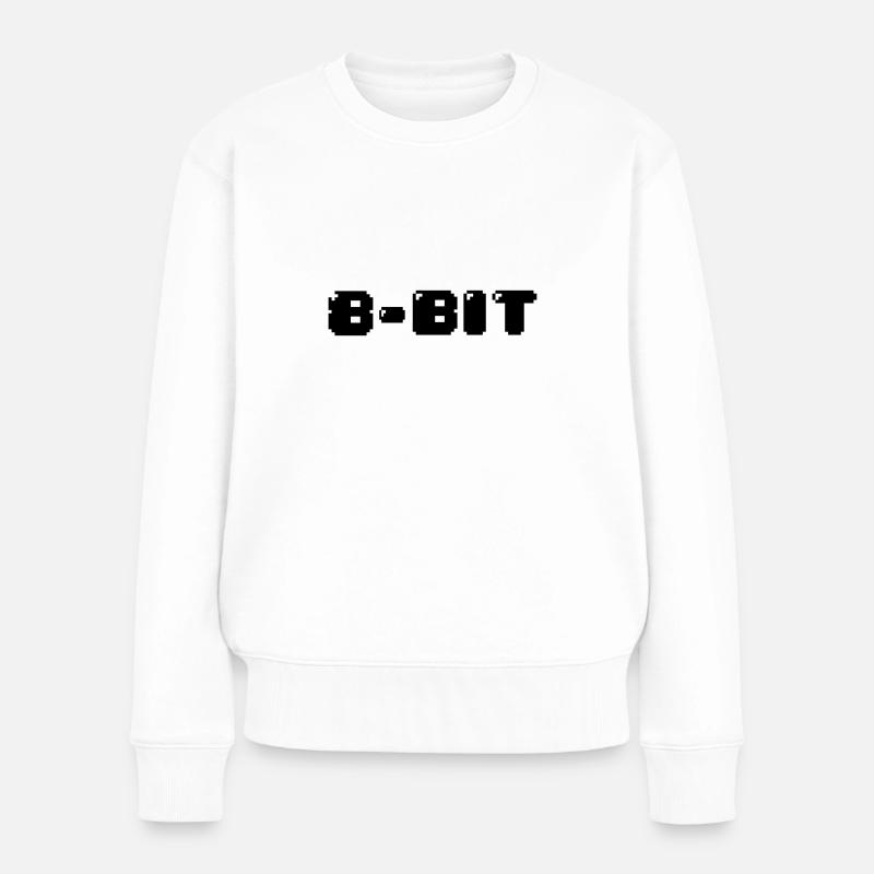 8-Bit - Women's Premium Organic Jumper - white