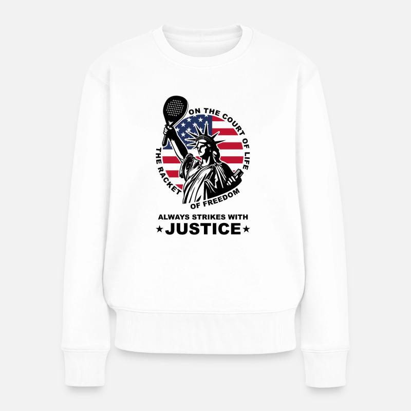 La liberté en jeu - Pull Premium bio Femme - blanc