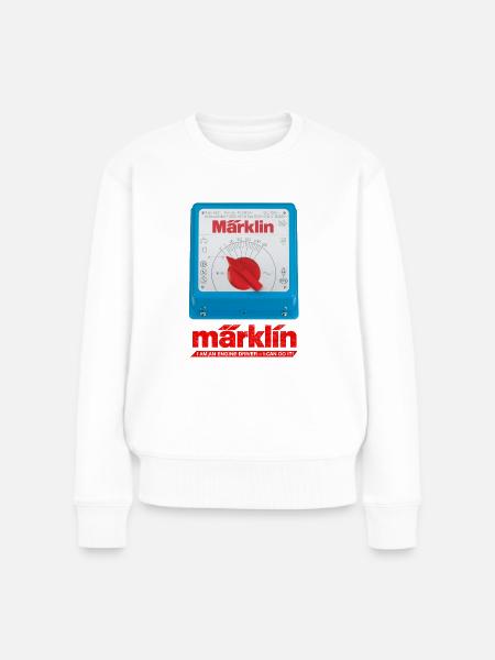 Märklin Blauer Transformator - Frauen Premium Bio Pullover - Weiß