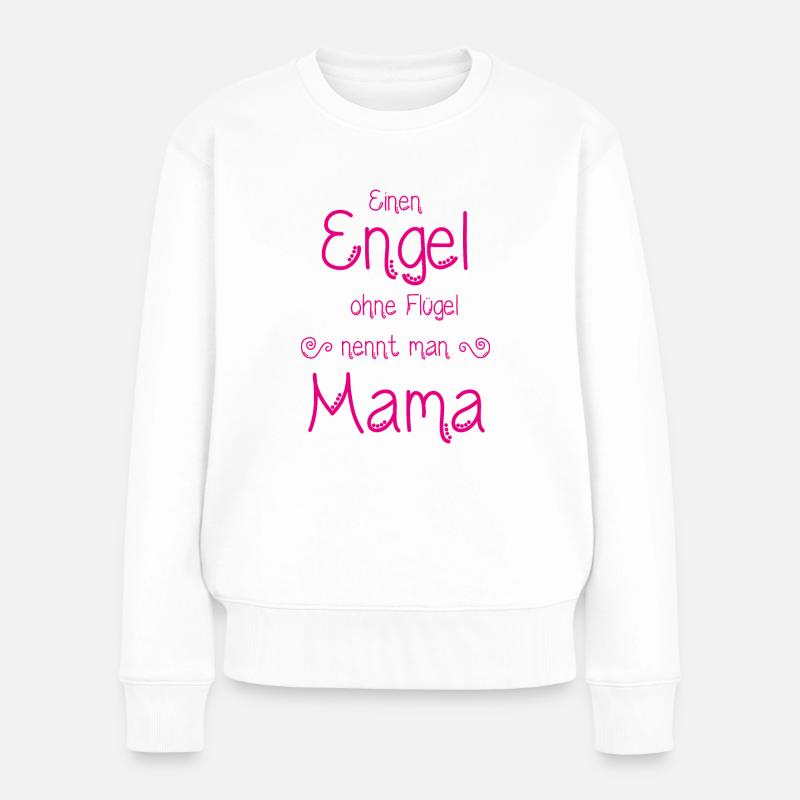 Engel ohne Flügel - Frauen Premium Bio Pullover - Weiß