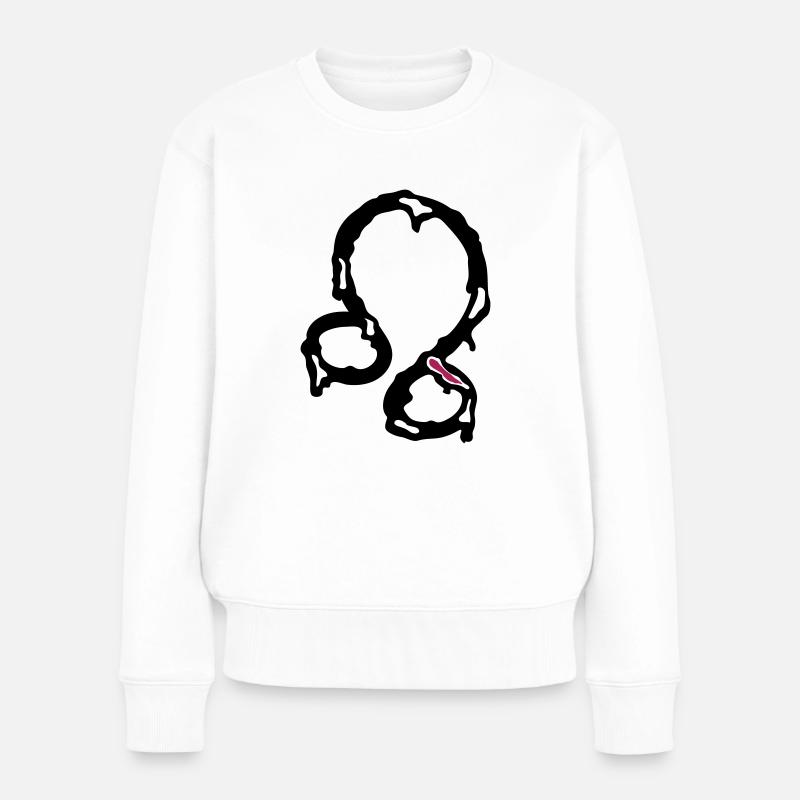 Sternzeichen Löwe - Frauen Premium Bio Pullover - Weiß