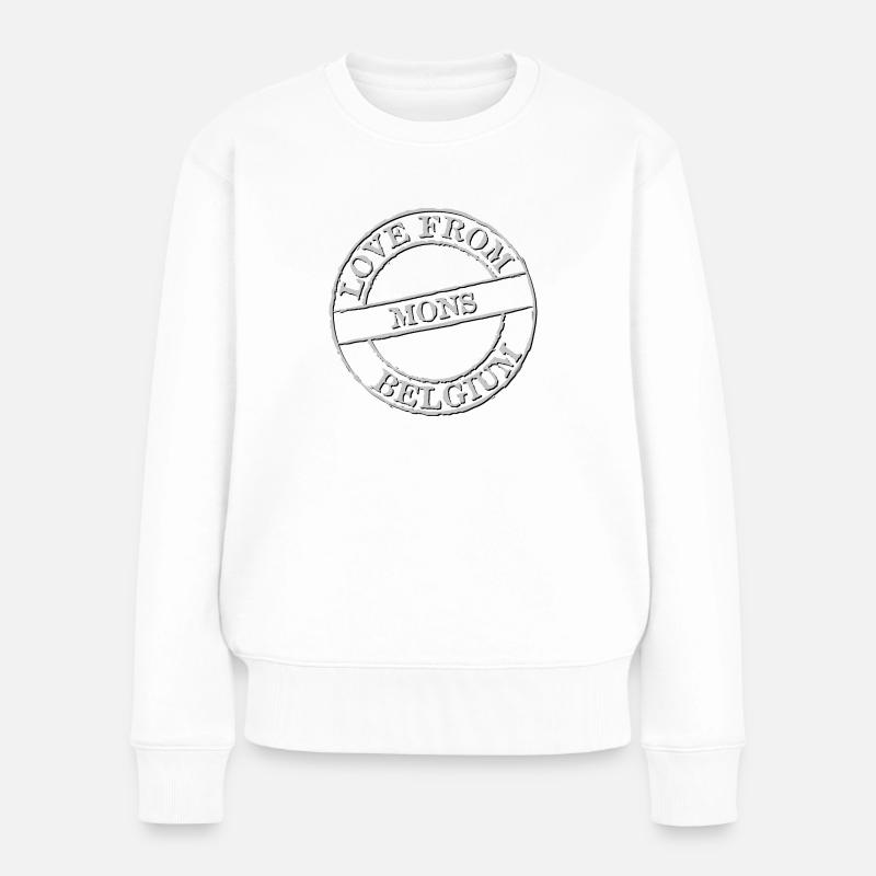 VENUSHÜGEL - Frauen Premium Bio Pullover - Weiß