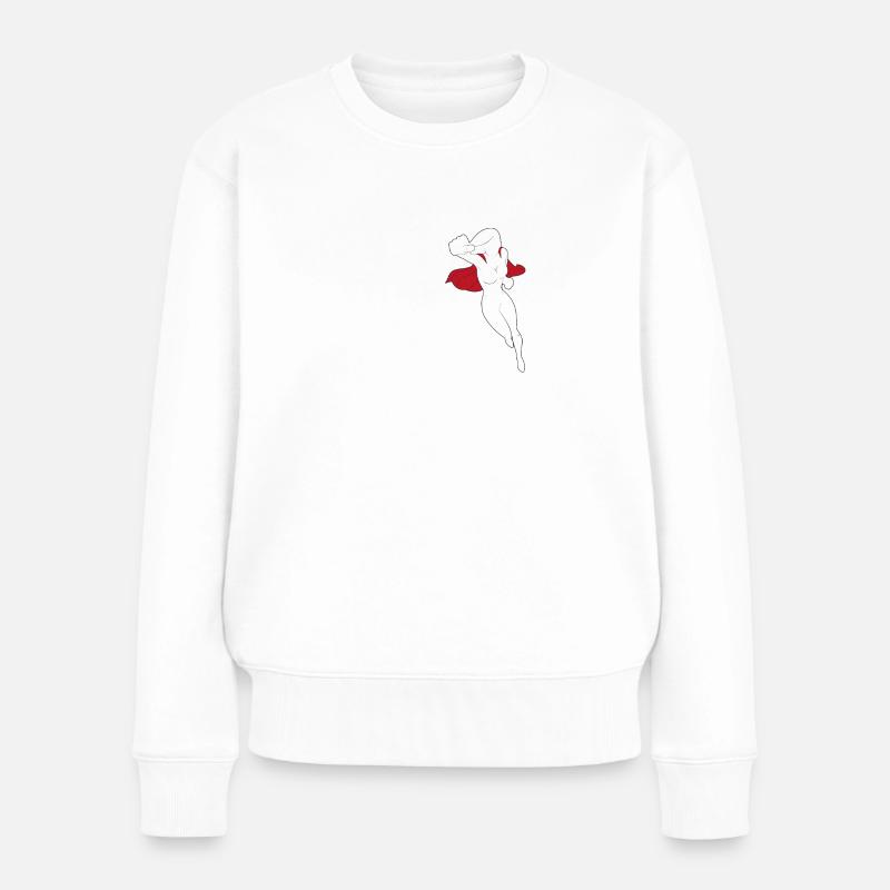 DEINE SCHWESTER - MEINE SCHWESTER - Vergleich - Frauen Premium Bio Pullover - Weiß
