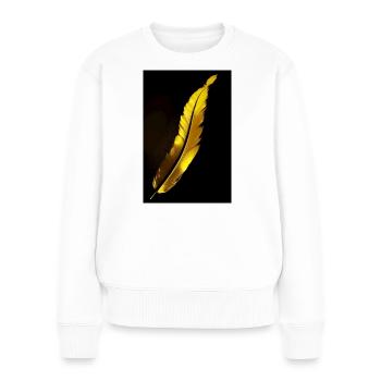Feather - Women's Premium Organic Jumper - white - Front - Julia (174cm)