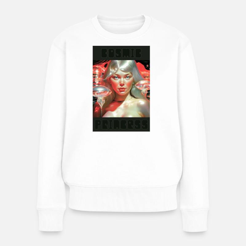 Princesse Cosmique Néon - Pull Premium bio Femme - blanc