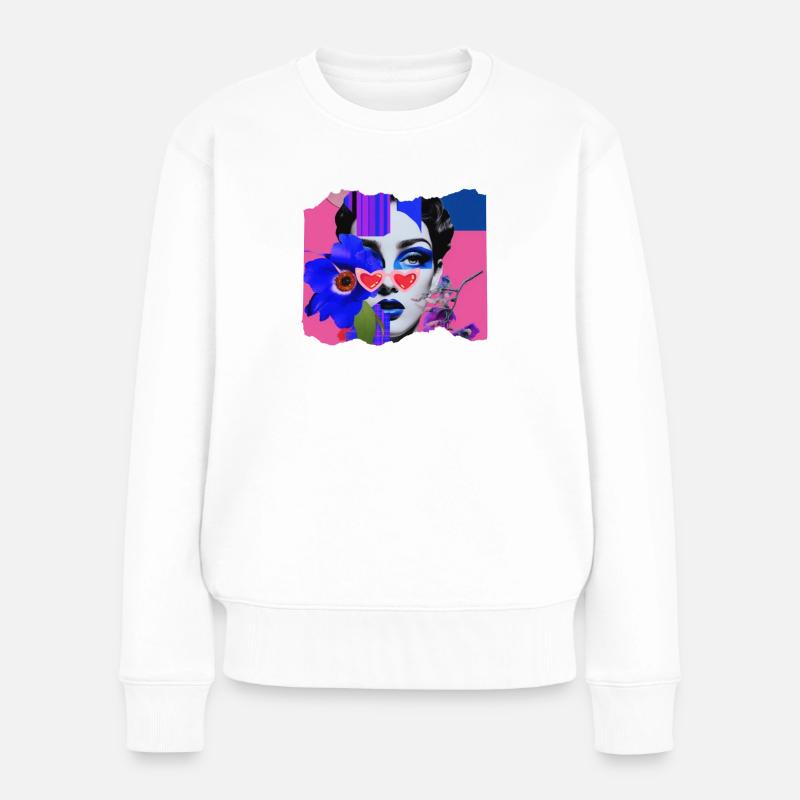 Pop Funky - Pull Premium bio Femme - blanc