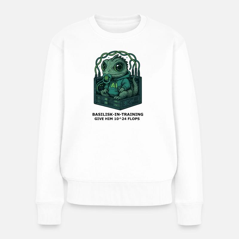 Basilisk.exe - Women's Premium Organic Jumper - white