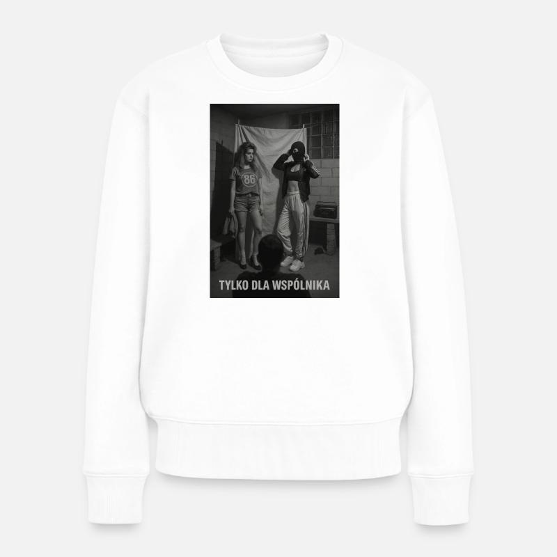 Partner - Frauen Premium Bio Pullover - Weiß