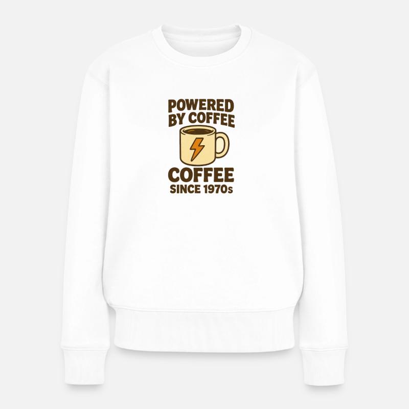 Puissance du café - Pull Premium bio Femme - blanc
