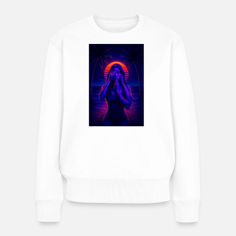 RockyZoo21 - Frauen Premium Bio Pullover - Weiß
