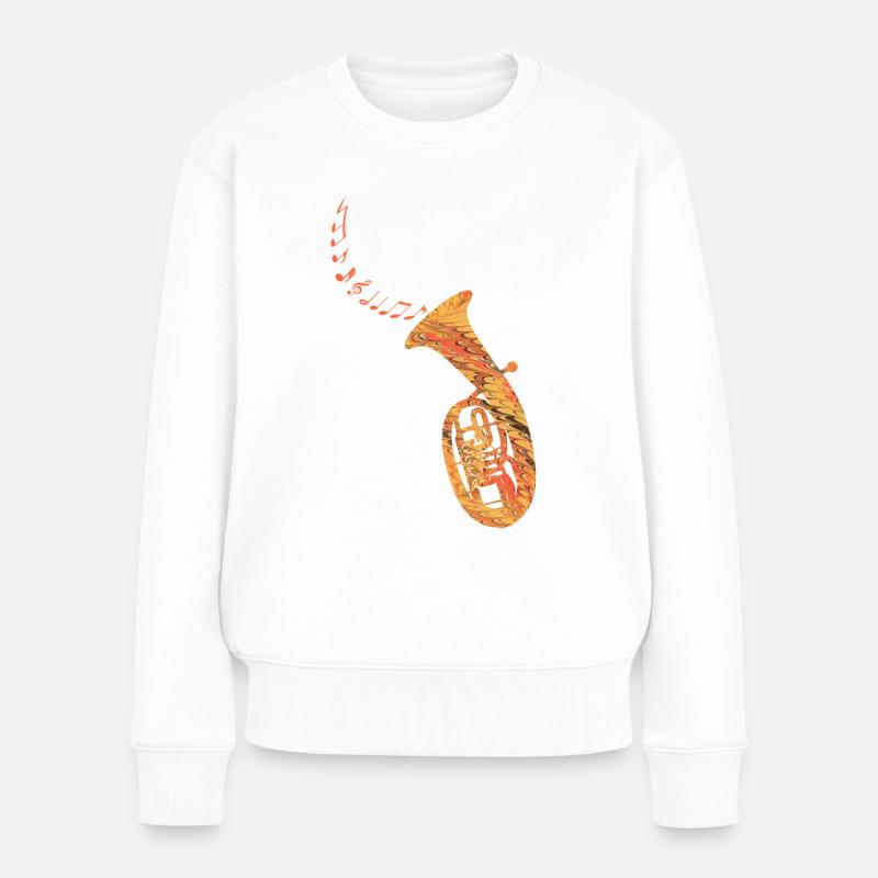 tenorhorn e 118 - Frauen Premium Bio Pullover - Weiß