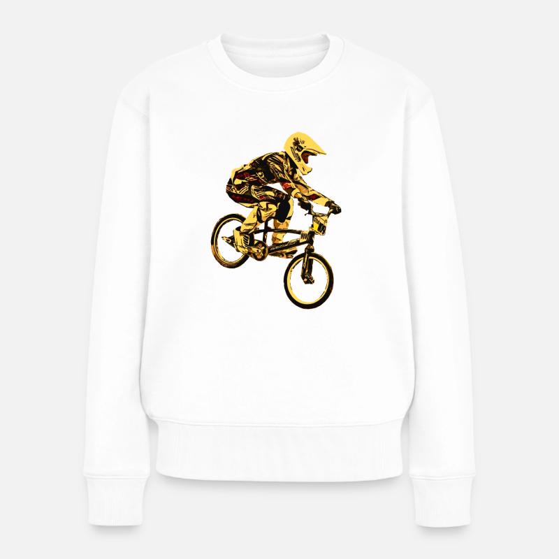 bmx - Pull Premium bio Femme - blanc