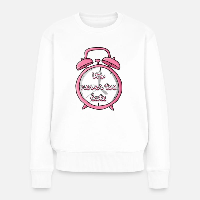Jamais trop tard - Pull Premium bio Femme - blanc