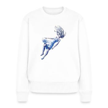 Girls under water | by the sea | Imagination - Women's Premium Organic Jumper - white - Front - Julia (174cm)