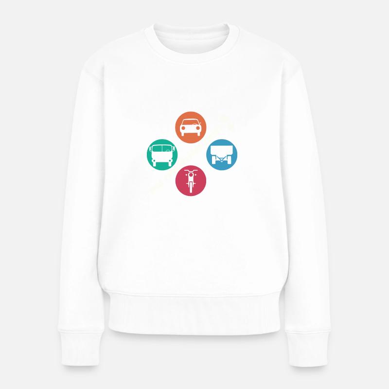 IFA mobile DDR - Retro Design - Ostalgie - Frauen Premium Bio Pullover - Weiß