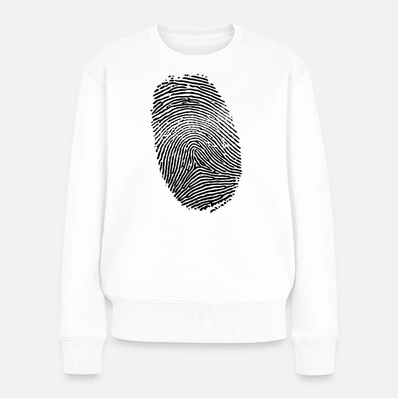 Empreinte digitale - Pull Premium bio Femme - blanc