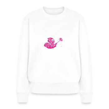 Schweißer Schweißerin Metall schweißen Beruf - Frauen Premium Bio Pullover - Weiß - Vorne - Julia (174cm)