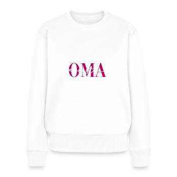 Beste Oma Geschenk Familie Großmutter Geschenke - Frauen Premium Bio Pullover - Weiß - Vorne - Julia (174cm)
