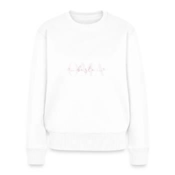 Beste Oma Geschenk Familie Großmutter Geschenke - Frauen Premium Bio Pullover - Weiß - Vorne - Julia (174cm)