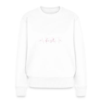 Meilleur cadeau de tante Tantes de cœur de famille - Pull Premium bio Femme - blanc - Devant - Julia (174cm)