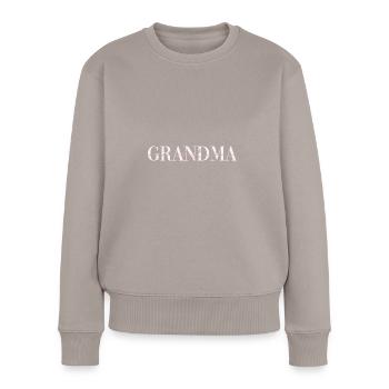 Beste Oma Geschenk Familie Großmutter Geschenke - Frauen Premium Bio Pullover - Taupe - Vorne - Julia (174cm)