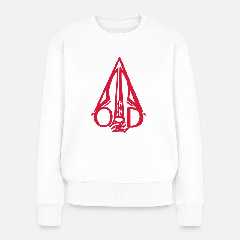 Logo der Oberschule zum Dom (OzD) - Frauen Premium Bio Pullover - Weiß