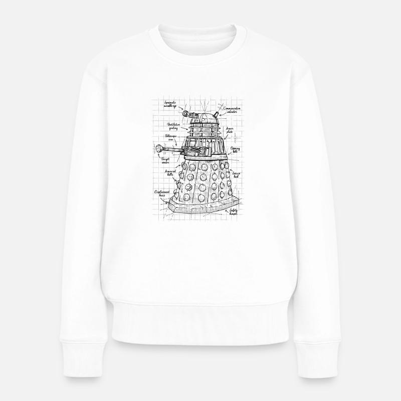 Exterminate project - Pull Premium bio Femme - blanc