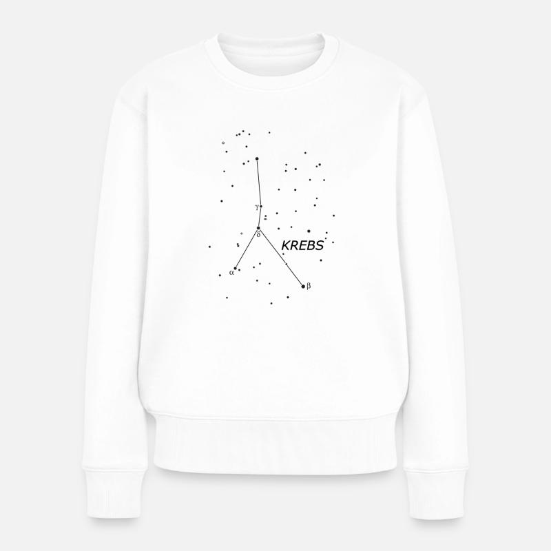 Tierkreiszeichen Sternbild Krebs - Frauen Premium Bio Pullover - Weiß