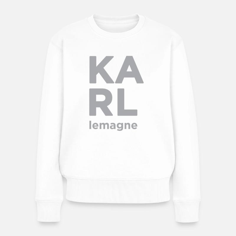 Karl lemagne - Frauen Premium Bio Pullover - Weiß